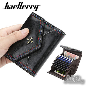 Бизнес дамски портфейл луксозен Baellerry N1633