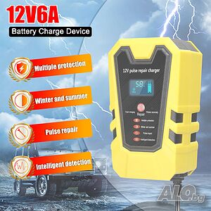 Зарядно за акумулатор 12V 6А JFIND Smart импулсно