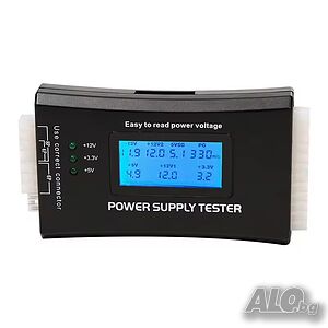 Тестер за захранване на компютър с LCD дисплей