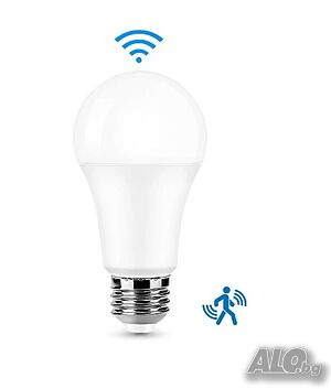 E27 LED крушки със сензор за движение 6W