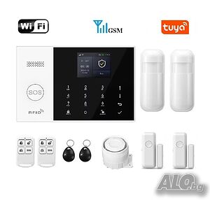 WiFi / GSM Смарт професионална Алармена система за дом, офис, цех+
