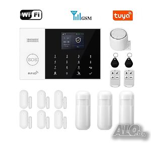 WiFi / GSM Смарт професионална Алармена система за дома и офиса Pro+