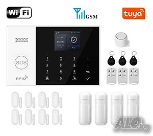 WiFi / GSM Смарт професионална Алармена система PRO+