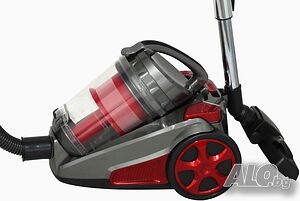 Прахосмукачка RAF GT 8703 Cyclonic, 1400W, Без торба, Червена