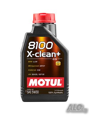 Моторно Масло MOTUL 8100 X-Clean+ 5W-30 1л.