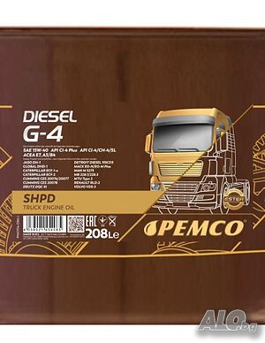 Моторно Масло PEMCO DIESEL G-4 SHPD 15W-40 208L