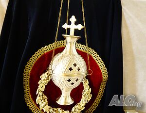 Висящо бронзово кадило, кадилница, кандило, тамянник.