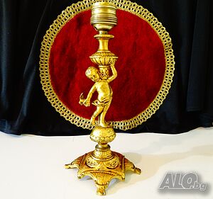 Бронзов свещник Ангел, гълъб, 25 см.,670 гр.