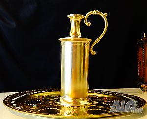 Бронзова кана за ракия, вино, барок.