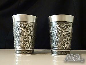 Чаша, халба от калай с Дионис, Бакхус, 300 мл.