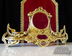 Барокова рамка от бронз за огледало, часовник, мебели, камина.