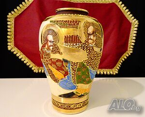 Satsuma Kinkozan Tsukuru, ваза японски порцелан.