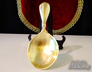 Бронзова лъжица за мляно кафе, чай, мед.
