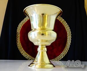 Царски бронзов бокал, чаша за вино в стил Ампир.