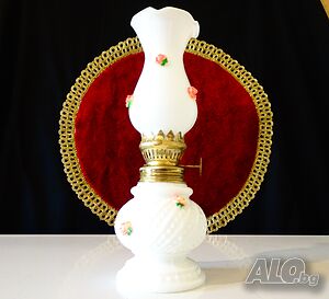 Викторианска газена лампа, рози.