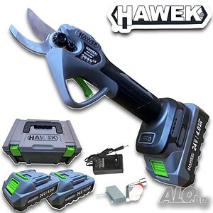 Лозарска aкумулаторна ножица 24V 4Ah HAWEK