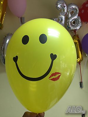 - 20 % Сезонно намаление ”УСМИВКИ” латекс, Хелий, безплатни доставки, Декорации за парти