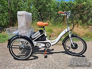 Намаление -10% за ТЕЛК, Безплатна Доставка eBike Велосипед Триколка-Хибрид - Ел. двигател 36V-10.5Ah