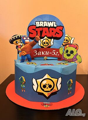 Картонена торта “Brawl Stars”