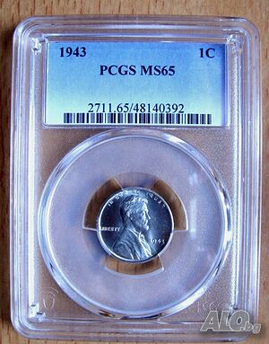 1 CENT 1943 PCGS MS65