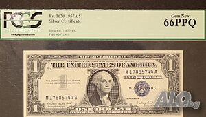 Сащ 1 $ 1957А ( PCGS 66 PPQ )