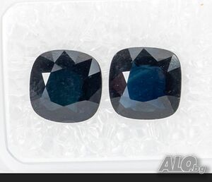 Сапфири чифт 3,59ct. Унисекс бижу Скъпоценни камъни | Бижута | София