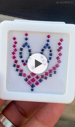 Сапфири и рубини 4,04 Cts. 💯 % естествени скъпоценни камъни.