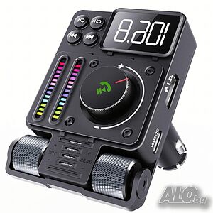 Автомобилен FM предавател и FM трансмитер Bluetooth 5.3 с PD 30W бързо зареждане, Hi-Fi звук и Hands CD чейнджър | Автоелектроника, Автоаудио | Сандански