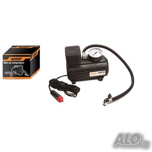 Промо цена! Компресор 12V за помпане на гуми с манометър