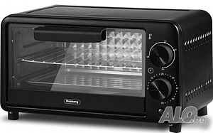 фурна мини rosberg, 800W/9л. до 230°C, Черна, 2 ГОДИНИ ГАРАНЦИЯ