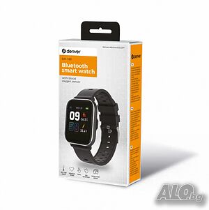 Bluetooth смарт часовник със сензор за телесна температура, кислород в кръвта и пулс Denver SW-165