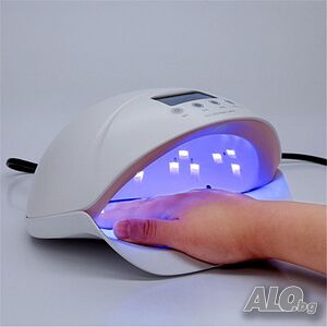Професионална UV лампа 50 W двуцветна светодиодна лампа за нокти Gel Polish Lampa Nail Auto Timer