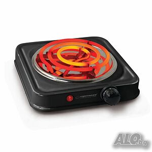 Котлон Esperanza, 1000W, Открит нагревател, 5 нива, Черен,