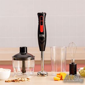 Пасатор Solac Mixo 800 Chef - 800W мощност, 2 остриета от неръждаема стомана, 3 в 1 комплект