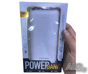 Преносима батерия Power bank с вграден соларен панел, 10000 mAh