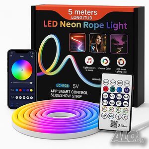 Интелигентна неонова Led лента - 5 метра