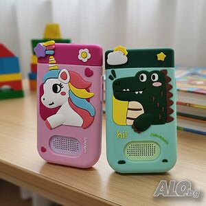Образователен детски телефон с игри и камера 180° - Smart Phone за деца 3-7 г., с музика и игри