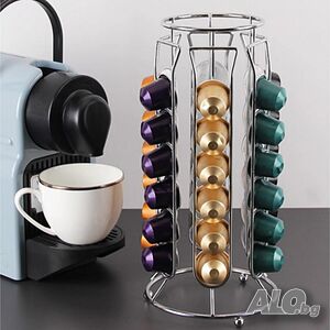 Метална стойка Cheffinger за 36 капсули Nespresso - компактно и стабилно решение за подредена кухня