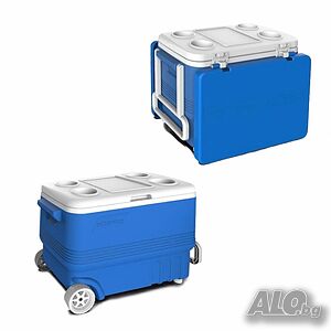 Хладилна кутия Atlantic 45L, пасивна, с табла/с колела