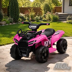 Детско акумулаторно ATV J320 6V - LED светлини, USB музика и офроуд приключения за деца