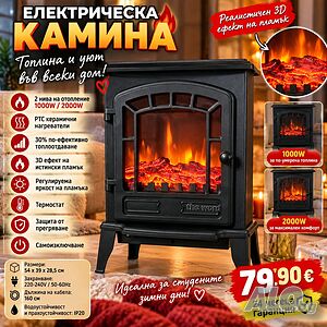 Електрическа камина, 2000W