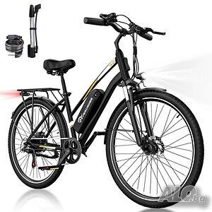 Електрически градски велосипед 28″ с 250W мотор, 36V 13Ah батерия и пробег до 90 км