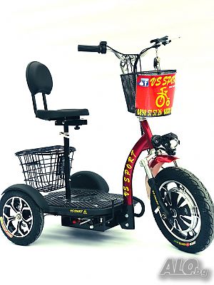 Електрическа триколка VS 350 •VS Sport Друг Друг 500 куб. см Скутер Електрически Автоматик Въздушно охлаждане 30 км | Мотоциклети, АТВ | Бургас