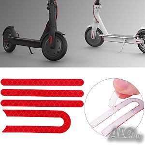 Светлоотразителен стикер за Xiaomi M365 • Резервни части за Xioami M365