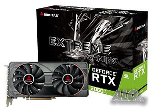 Продавам видеокарта BIOSTAR GeForce RTX 3060 Ti 8GB Extreme Gaming