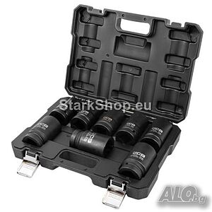 Комплект Дълбоки Ударни Вложки 12-стенни 1″ (22 - 41 мм) 8 части JCB 8081-9MPB