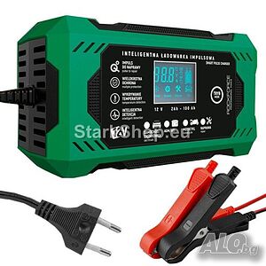 Автоматично Зарядно Устройство за Акумулатори ROCKFORCE 6 / 12 V 6Ah с LED дисплей