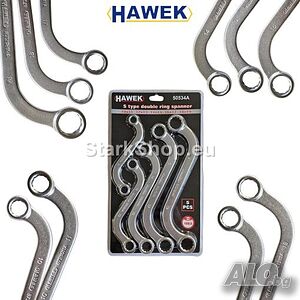 Ключове Звезди S-образни 5 части HAWEK 10-19мм