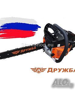 Мощна Бензинова Резачка за Дърва ДРУЖБА 52куб. Руска Резачка на Промо Цена