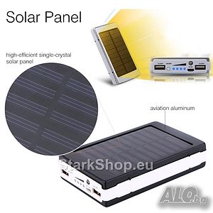 Соларен Powerbank с LED Фенер 6000mAh